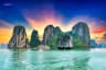 Dreamy sunset landscape