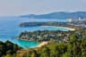 Breathtaking scenery showcases Kata Noi, Kata, and Karon beaches from a viewpoint in Phuket