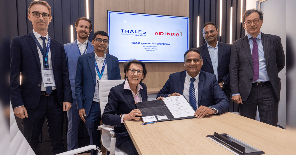Air India Partners with Thales on a Decade-Long FlytCARE IFE Solutions Deal