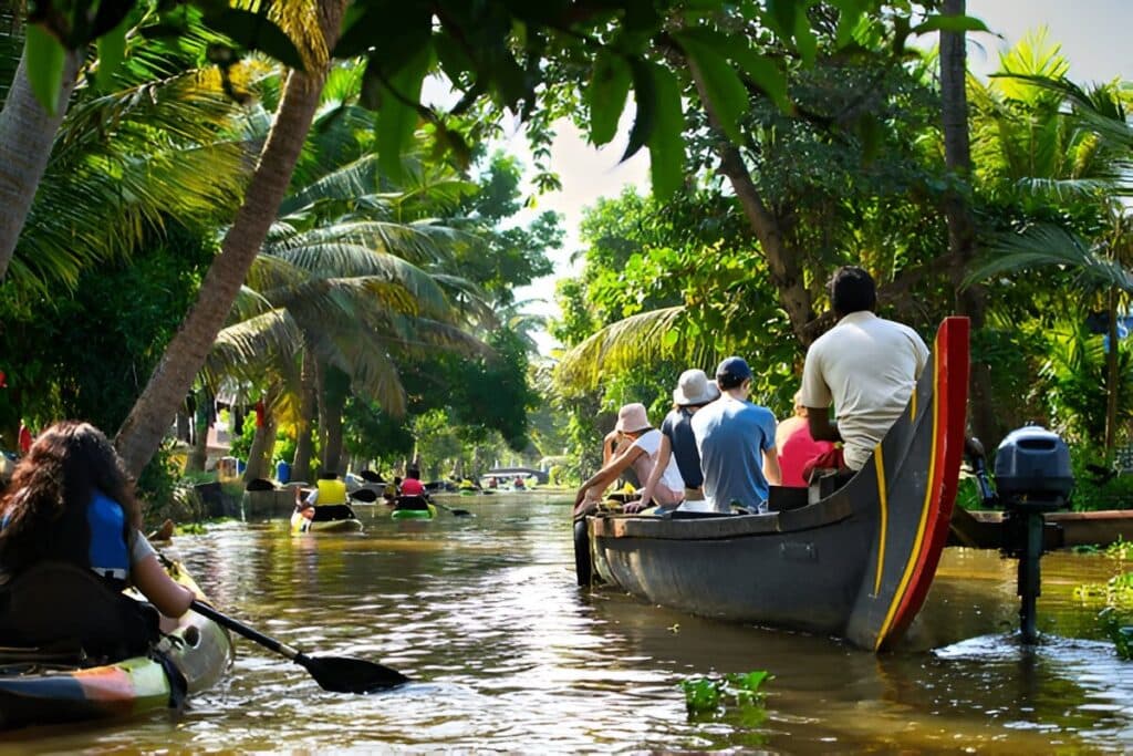 Kayaking in Backwaters