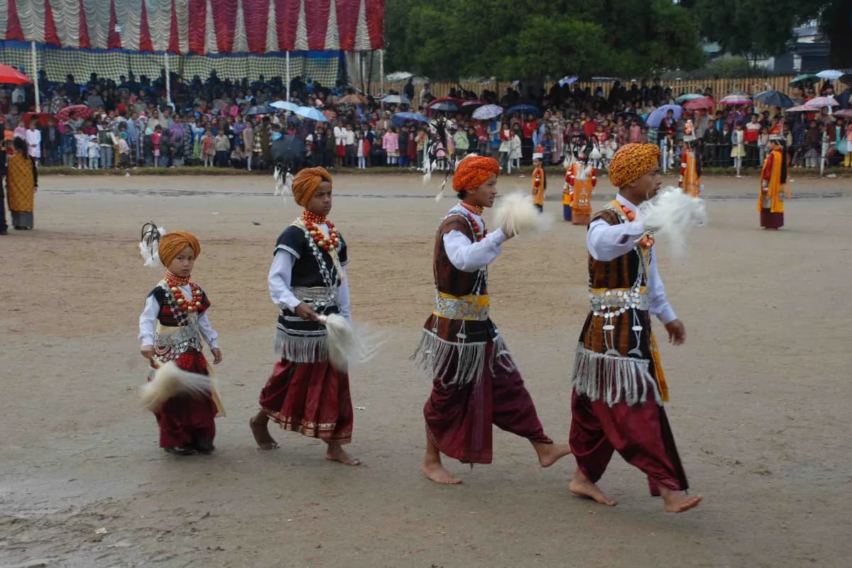 People in Nongkrem Festival
