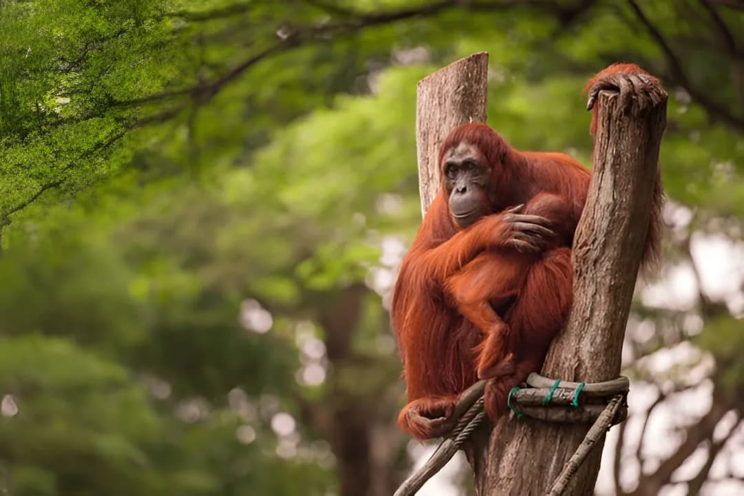 Breakfast with Orangutans