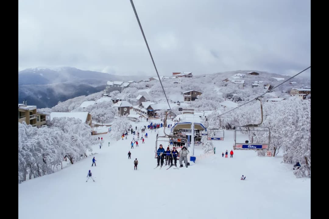Snow sports in winter