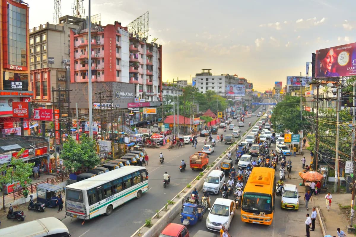 Guwahati Busy Road