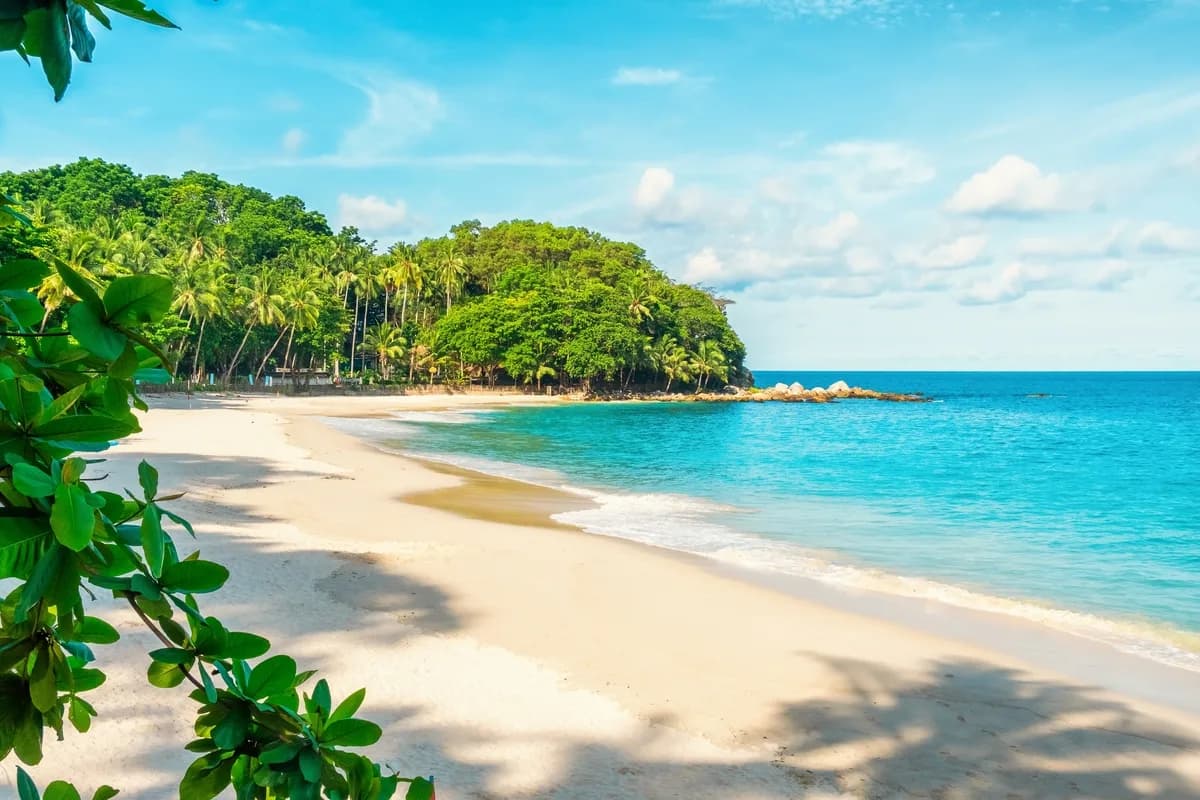 A Beautiful Beach on Phuket island in Thailand
