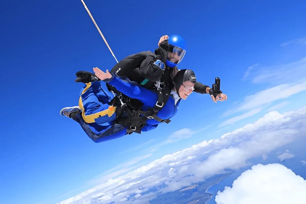 Skydiving in the Andaman