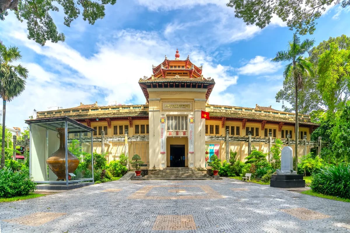 Front view of National Museum of Vietnamese History