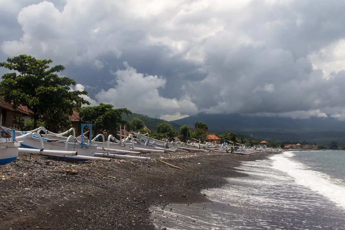 Amed Black Sand Beach