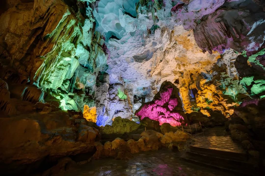 Colorful Cave Lighting