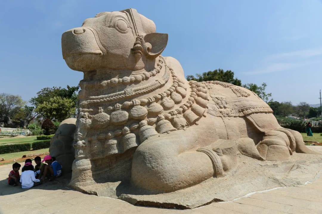 Monolithic Nandi Statue
