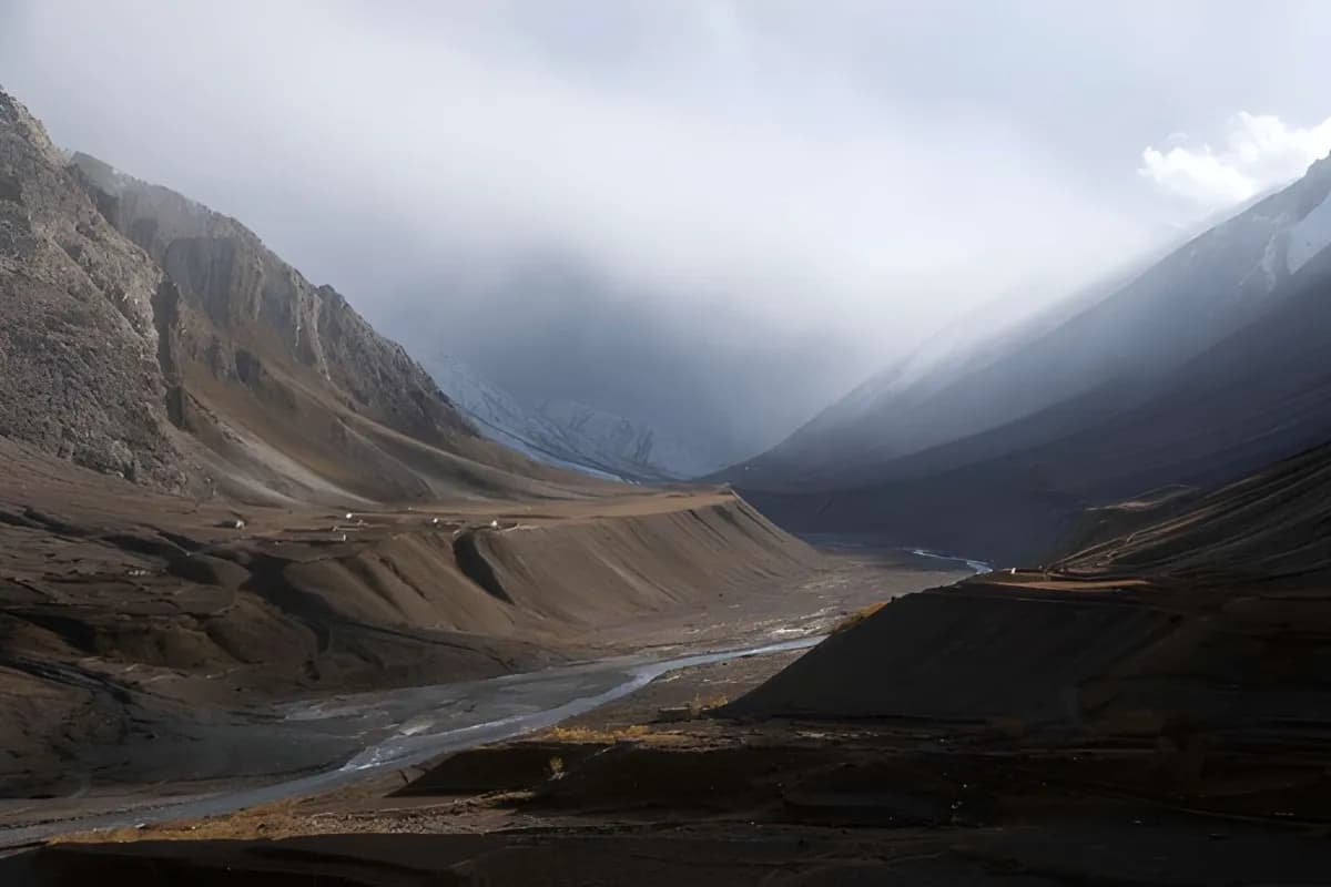 View from Mud village