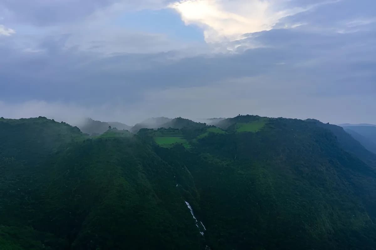 Plateau in Meghalaya on Shillong-Jowai Road