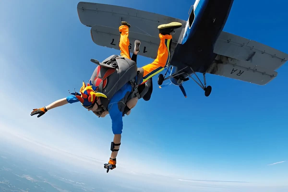 Skydiving in the Andaman