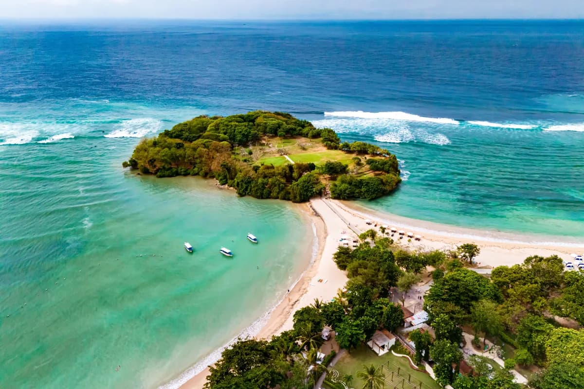 Aerial View of Nusa Dua resort area