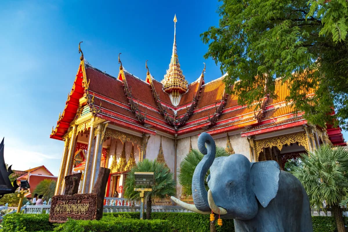 Image of Wat Chalong temple in Phuket