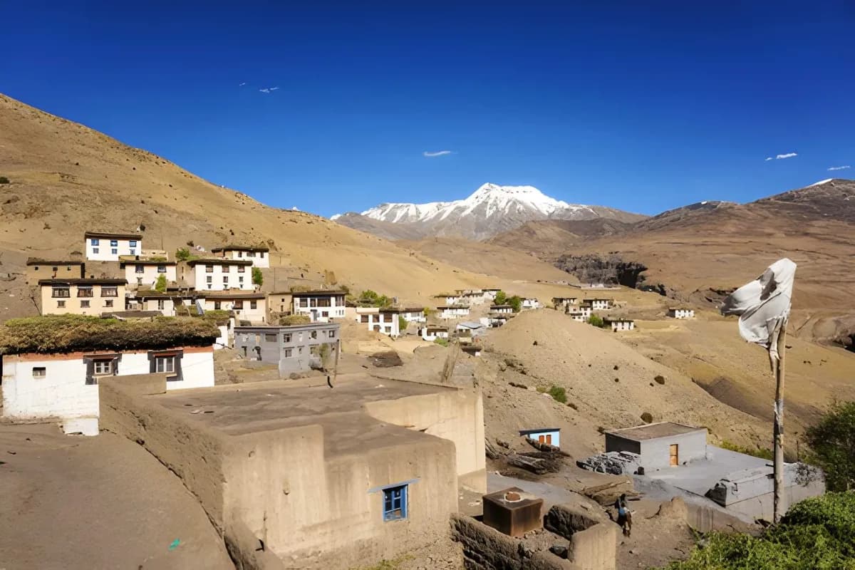 Morning View of Mud village