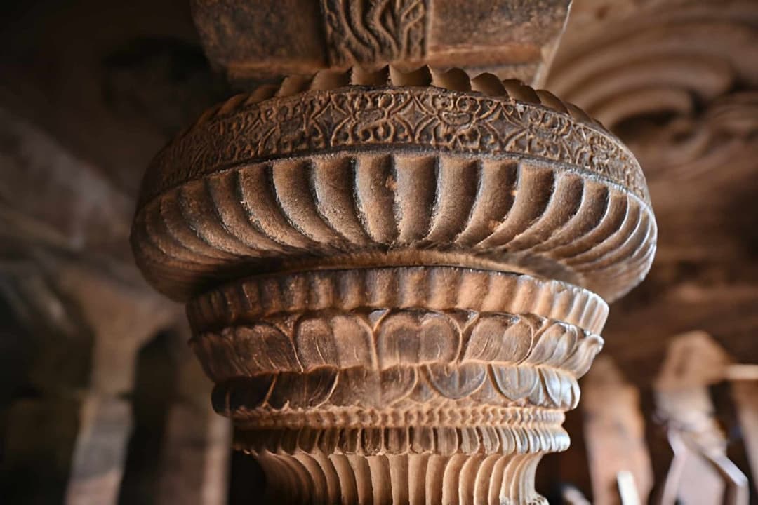 Intricately Carved Pillars