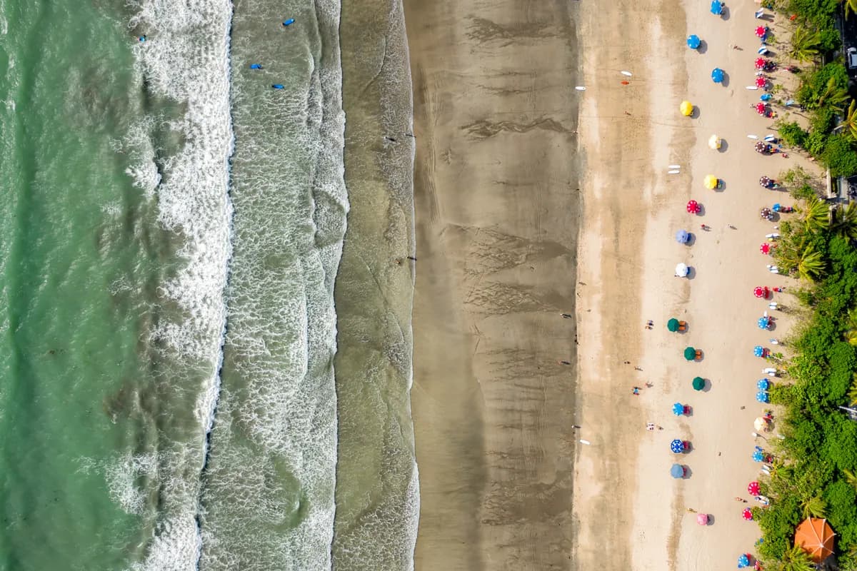 Top View of Kuta Beach