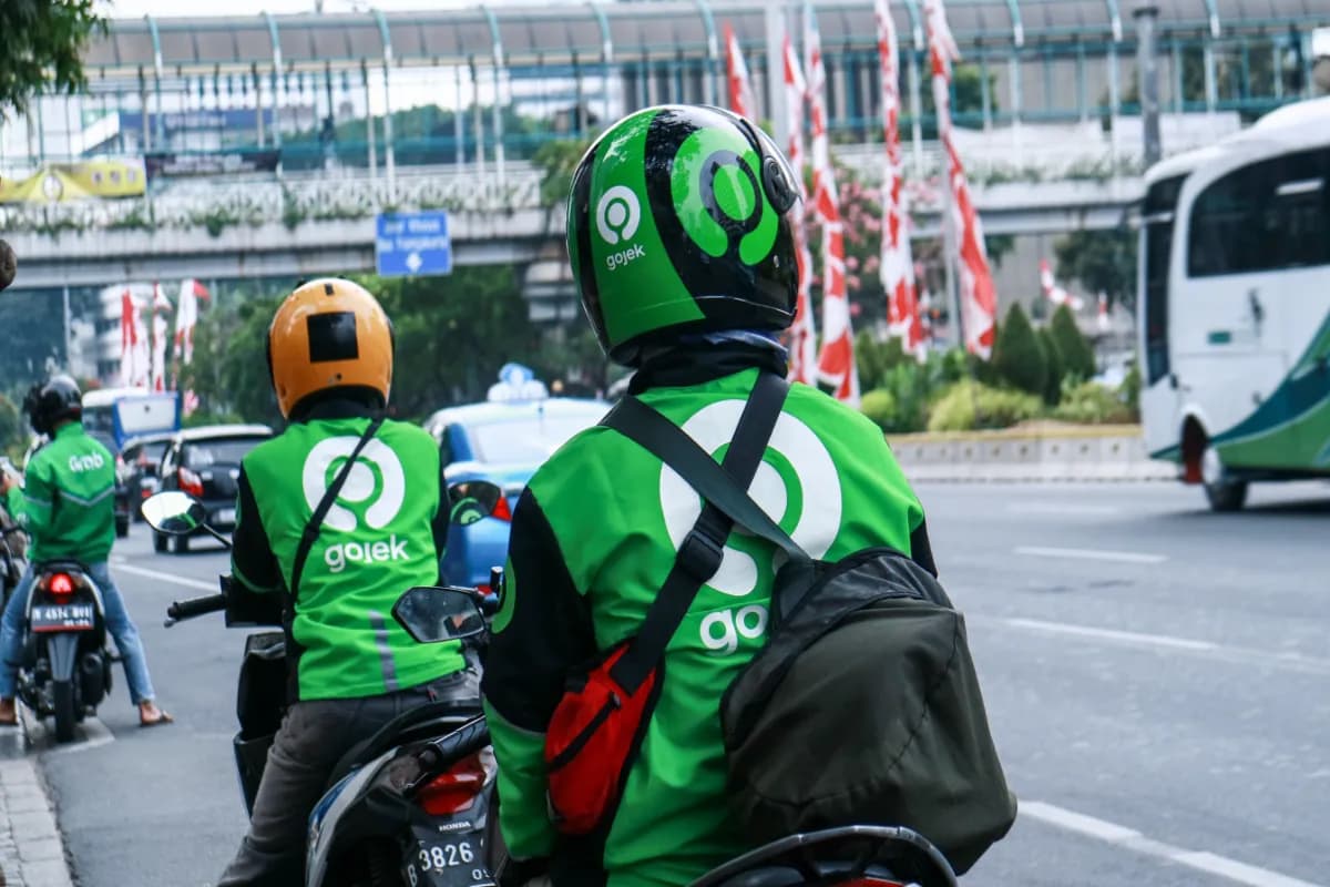 Image of Driver of Gojek in Bali
