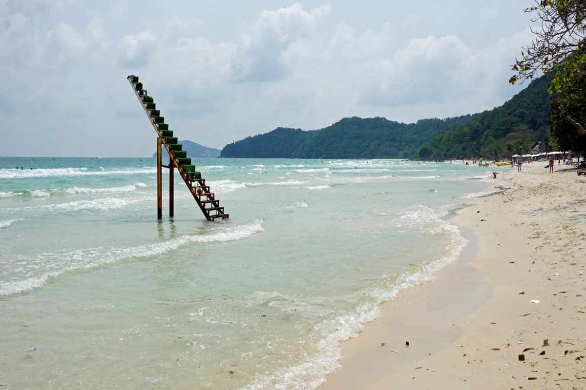 tropical sao beach on phu quoc island in vietnam