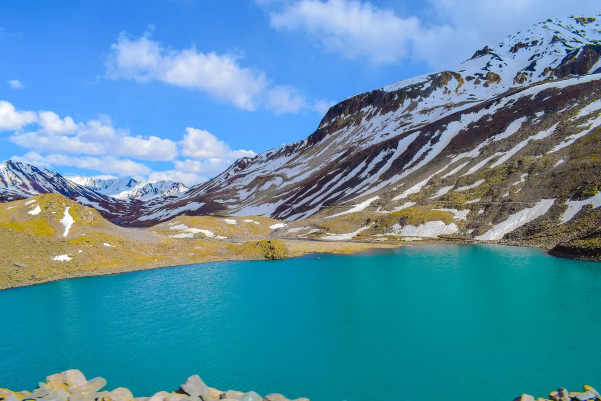 Stunning natural beauty of Suraj Tal in the Himalayas