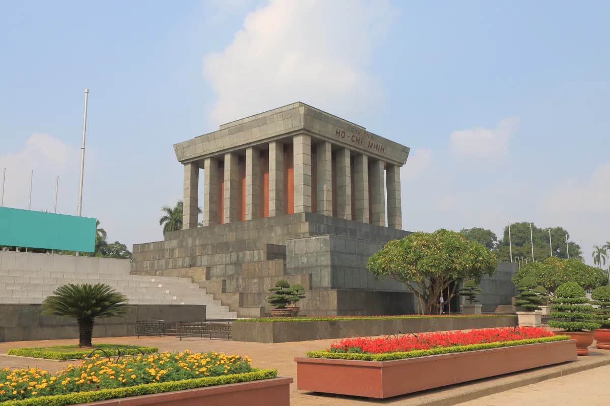 Sideview of Ho Chi Minh Mausoleum