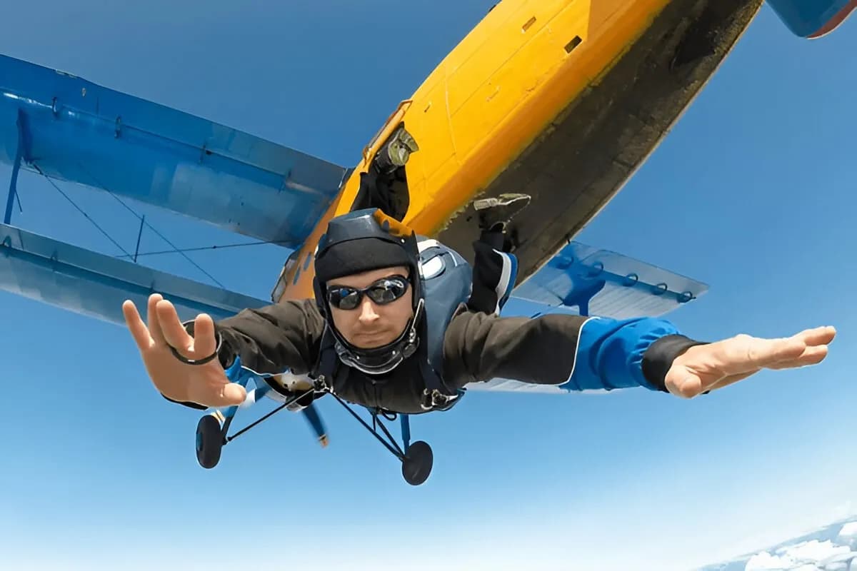 Skydiving in the Andaman