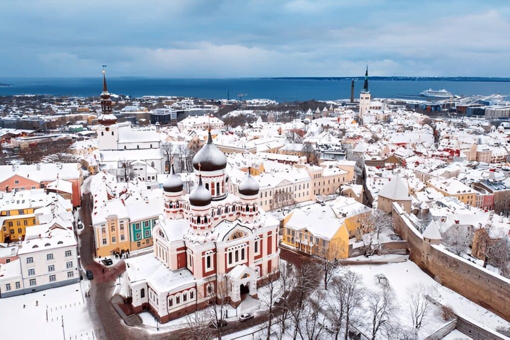 Winter Season in Tallinn, Estonia